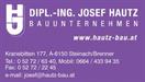 Logo für Dipl.-Ing. Josef Hautz, Bauunternehmen