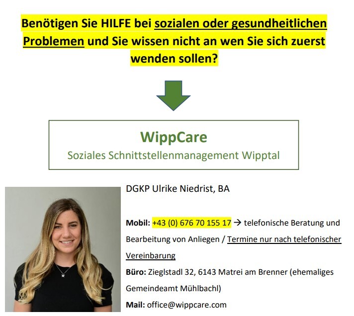 Ansprechperson Wippcare