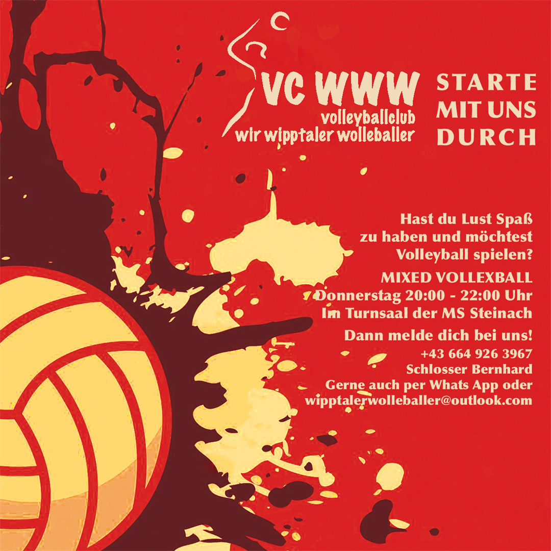 Flyer VCWWW Mixed Volleyball